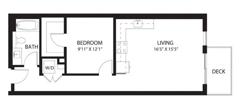 Vela Apartments B7 Open Floor Plan